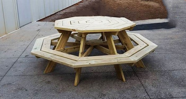 Octagon Picnic Table Plan