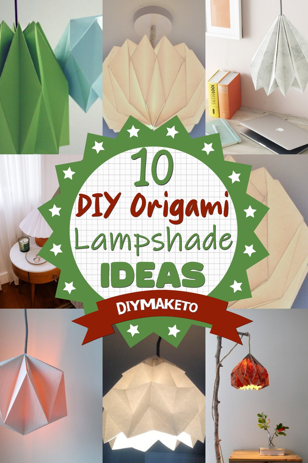 Origami Lampshade DIY To Brighten Up Your Living Room